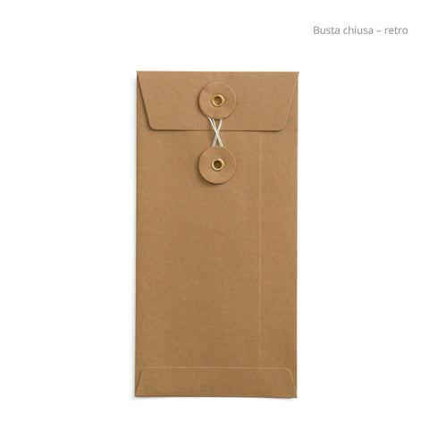 Busta kraft con rondella 220x110