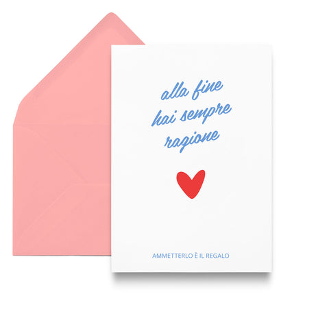 Ragione / ammissione