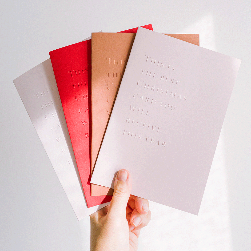 Bundle 7 biglietti letterpress