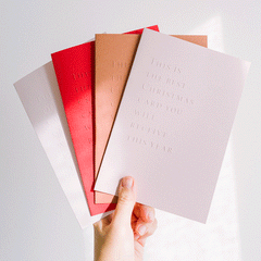 Bundle 7 biglietti letterpress