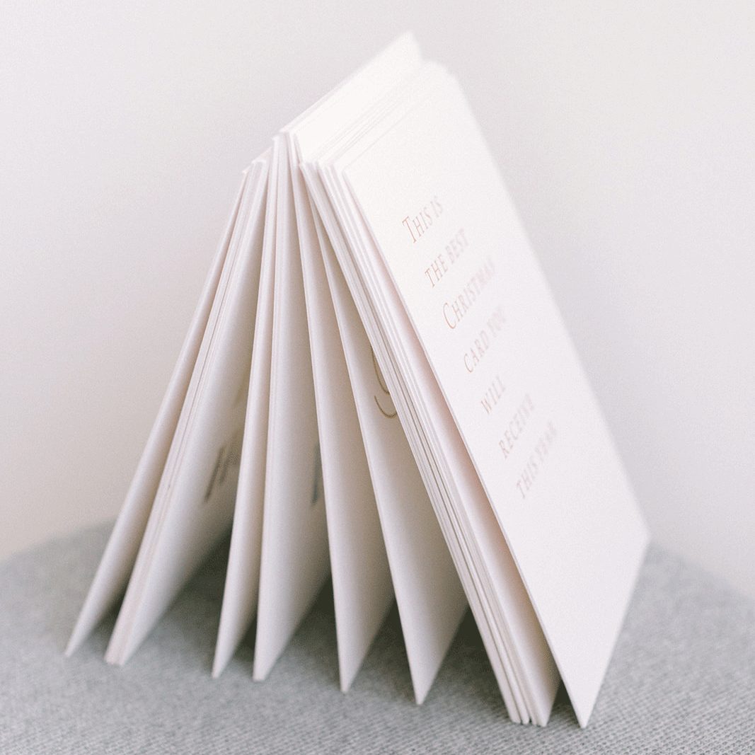 Bundle 7 biglietti letterpress