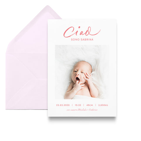 Ciao / Birth Announcements